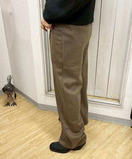 maev 12月新作 起毛サイドポケット ストレートパンツ(123-0006-628)