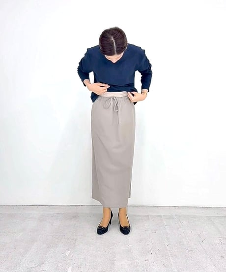 お試し価格【SALE 50%OFF!!】【ハレの日】ウエストイージースカート 日本製(073-0305)
