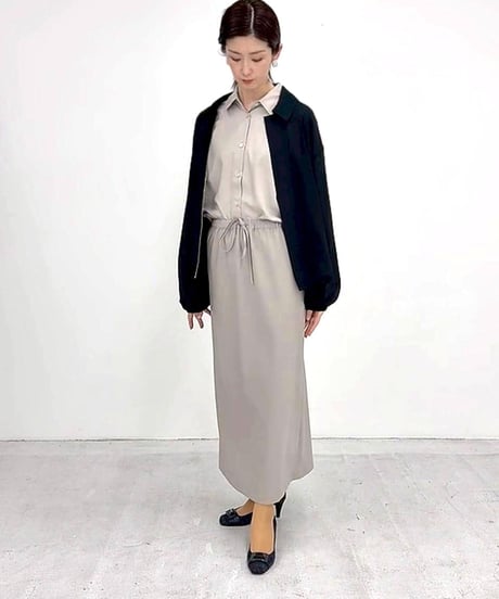 お試し価格【SALE 50%OFF!!】【ハレの日】ウエストイージースカート 日本製(073-0305)