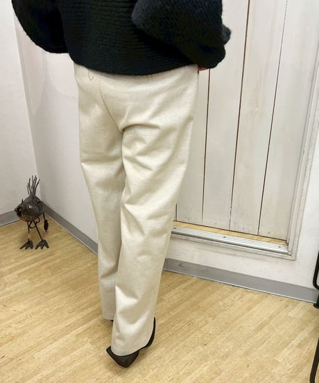 maev 12月新作 起毛サイドポケット ストレートパンツ(123-0006-628)