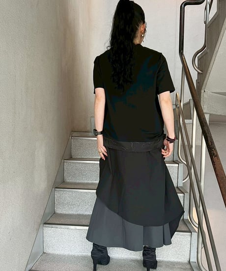 maev【2026年新作】4月新作 ひび割れ風アートデザインTシャツ Tシャツ トップス プルオーバー(123-0006-688)