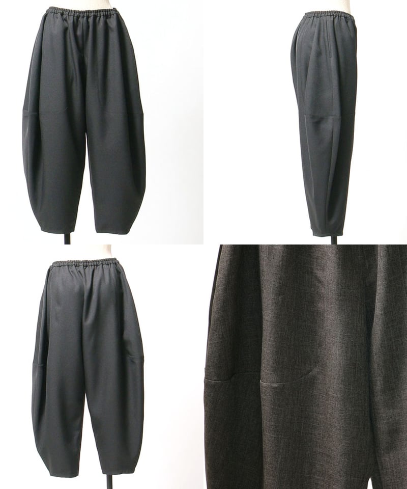 9月新作 シャンブレーツイル バルーンパンツ 抗ピリング イージーケア