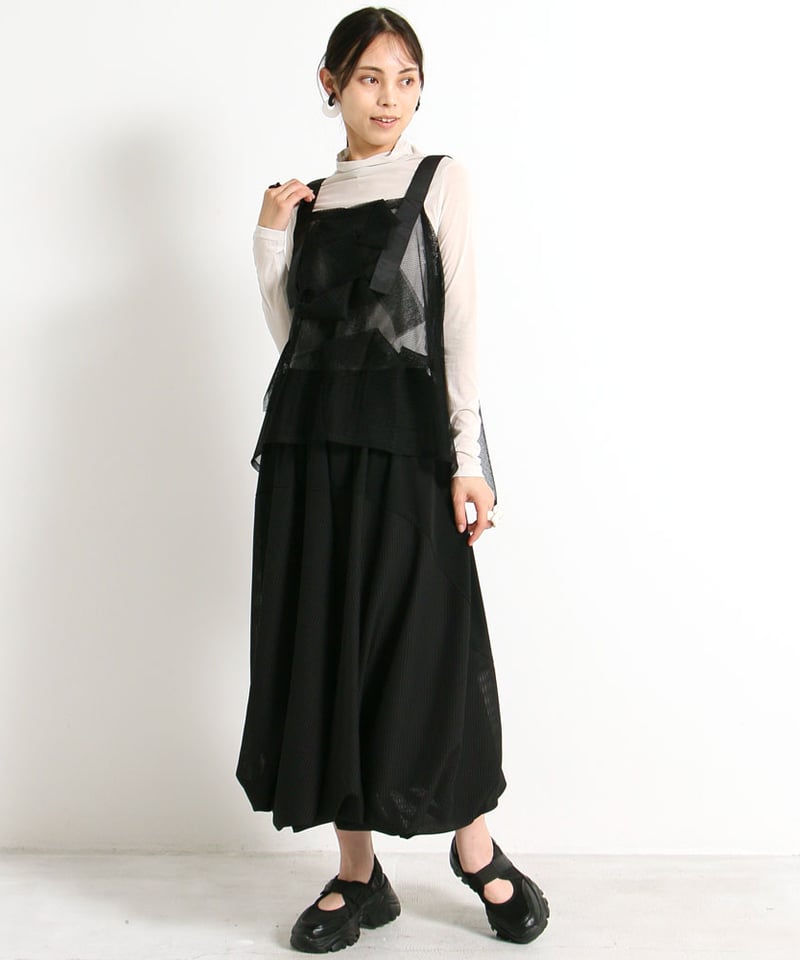 SALE 40%OFF!!】4月新作 バルーンスカート シアーストライプ