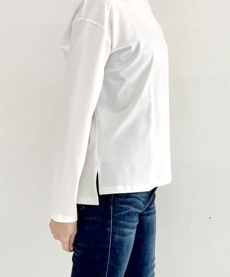 お試し価格【SALE 50%OFF!!】【WASHI 和紙】「OJO+」和紙素材 プルオーバーロンT Tシャツ 日本製(192-0317)