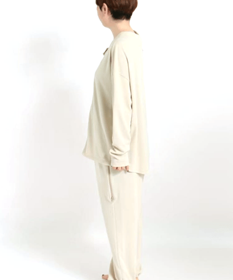 お試し価格【ケアファッション】介護用 介護用品 介護 介護服 洋服 前後開きプルオーバー×イージーパンツ 上下セット セットアップ(024-9899.9900)