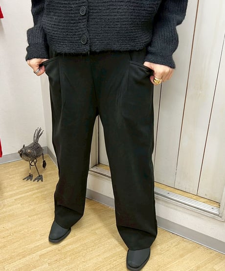 maev 12月新作 起毛サイドポケット ストレートパンツ(123-0006-628)
