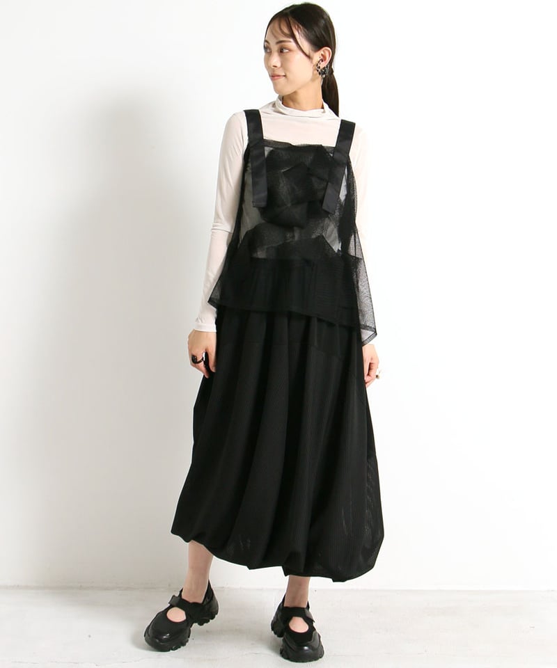 SALE 40%OFF!!】4月新作 バルーンスカート シアーストライプ