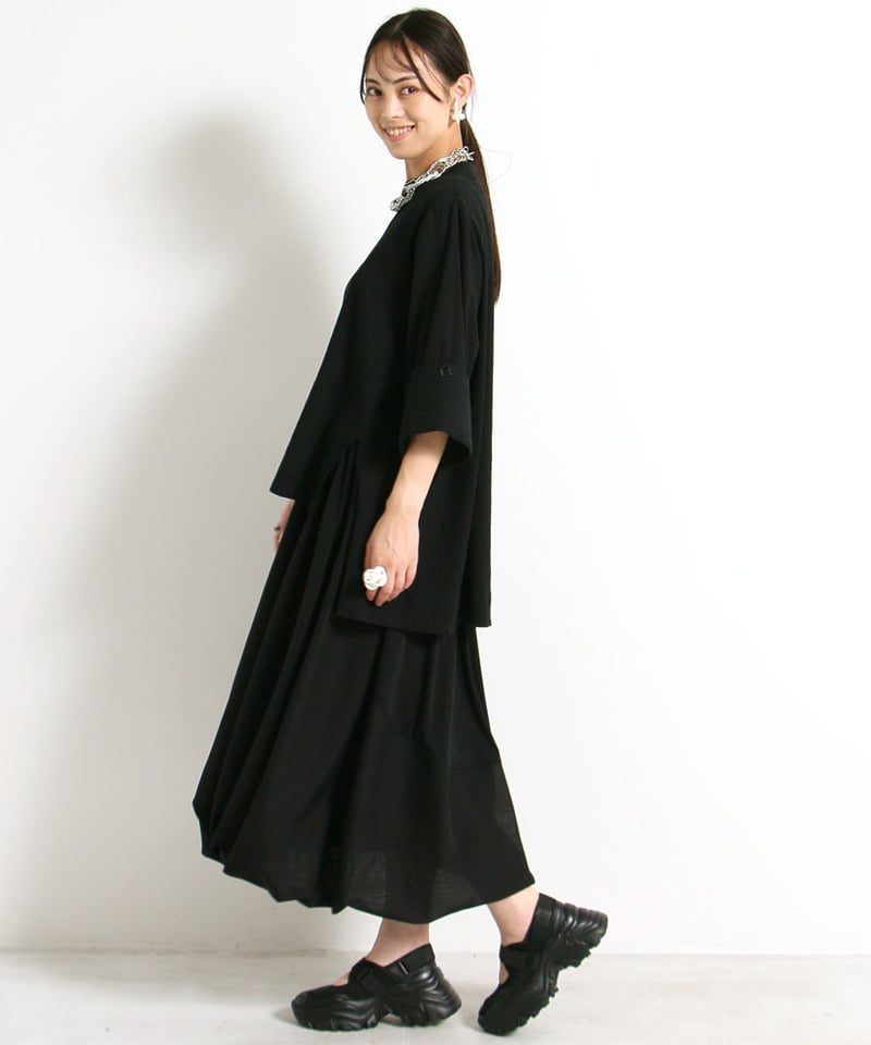 SALE 40%OFF!!】4月新作 バルーンスカート シアーストライプ