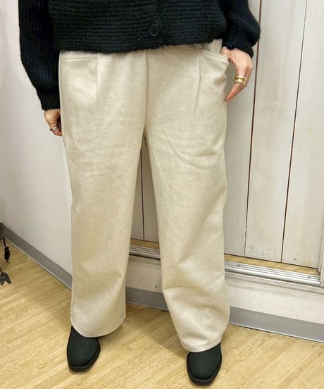 maev 12月新作 起毛サイドポケット ストレートパンツ(123-0006-628)