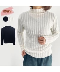 maev 【予約】3月新作 春夏 ハイネックトップス ニットトップス(123-0006-463)
