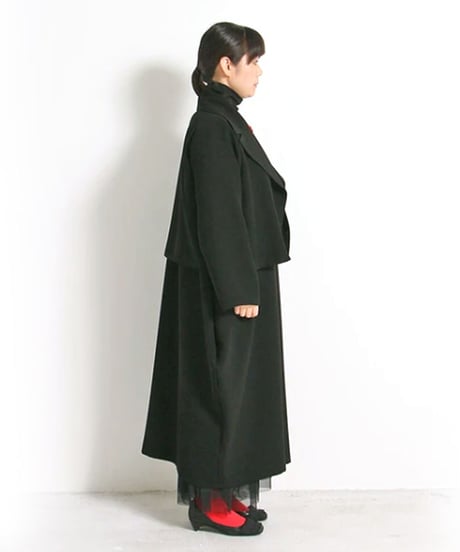【定番】クロスジョーゼット ジャンパードレス ジャンパースカート 日本製(057-4247)