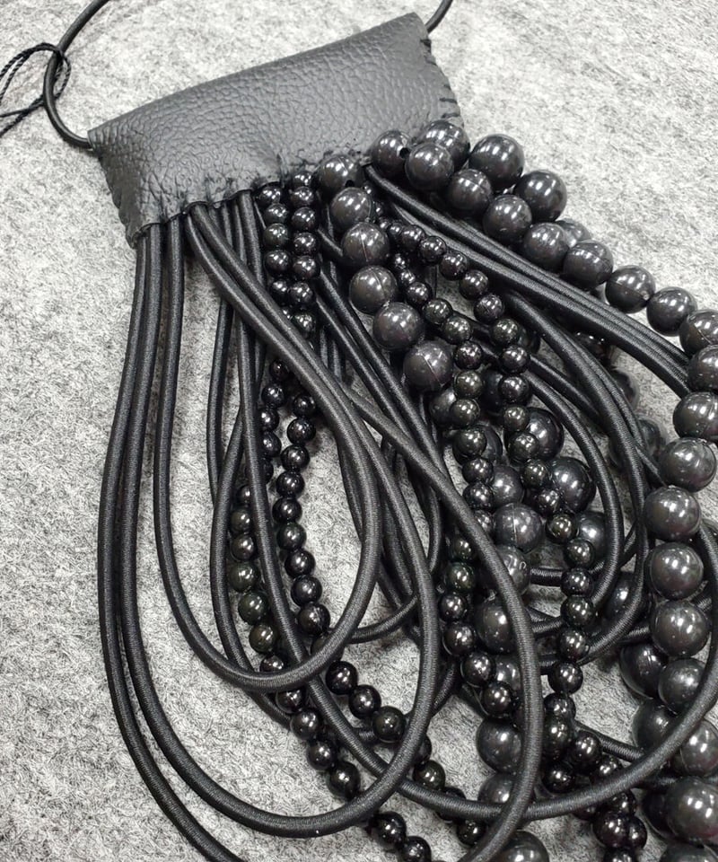 1月新作 プラスワン ゴム＆ビーズネックレス 2023春夏新作 (82896