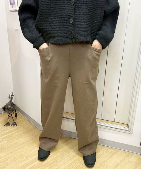 maev 12月新作 起毛サイドポケット ストレートパンツ(123-0006-628)