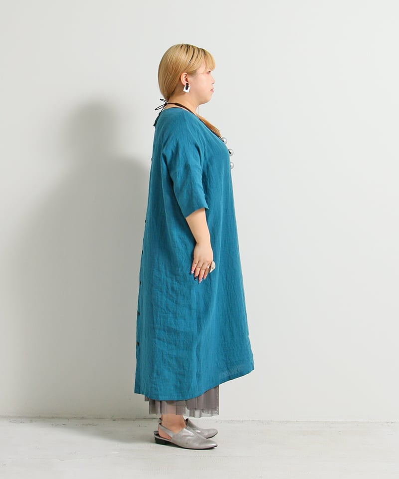 argue アギュー 麻 リネン ロングワンピース French Linen argue アギュー 麻 リネン ロングワンピース French Linen