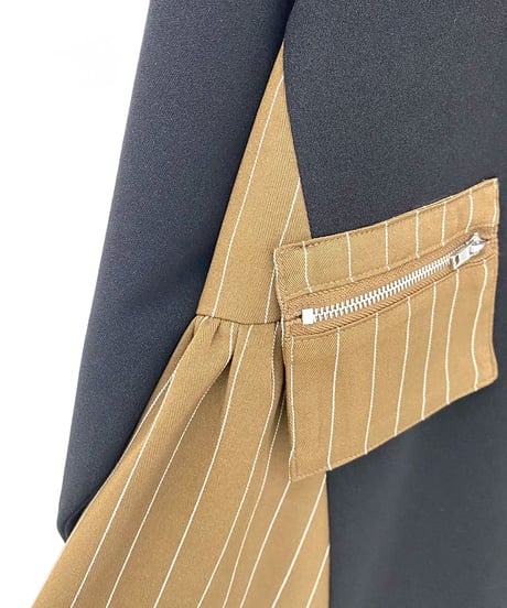 【SALE 50%OFF!!】 maev【2026年新作】4月新作 切り替えワンピース ストライプワンピース チュニック ワンピース(121-0059)