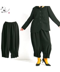 【定番】クロスジョーゼットタックパンツ フォーマル 日本製(057-4662)
