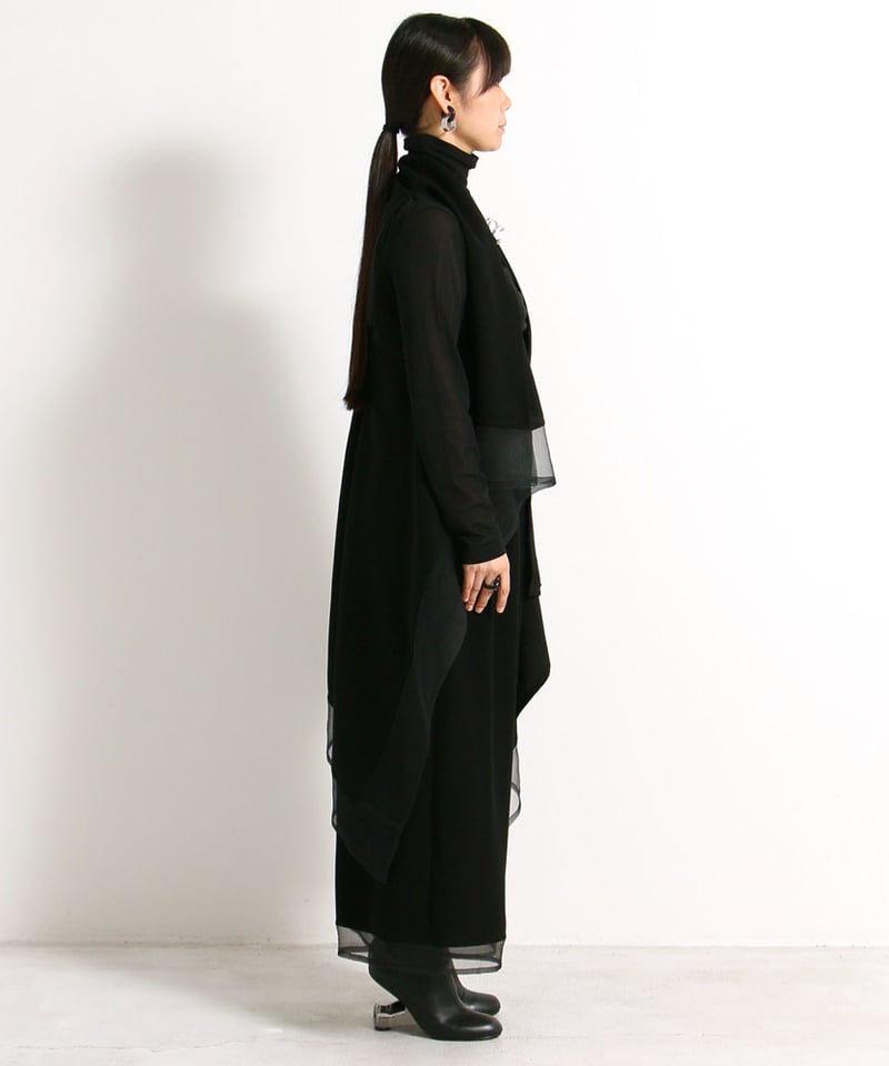 定番】3つ穴ベスト ジレ クロスジョーゼット ブラックフォーマル 日本 定番】3つ穴ベスト ジレ クロスジョーゼット ブラックフォーマル 日本