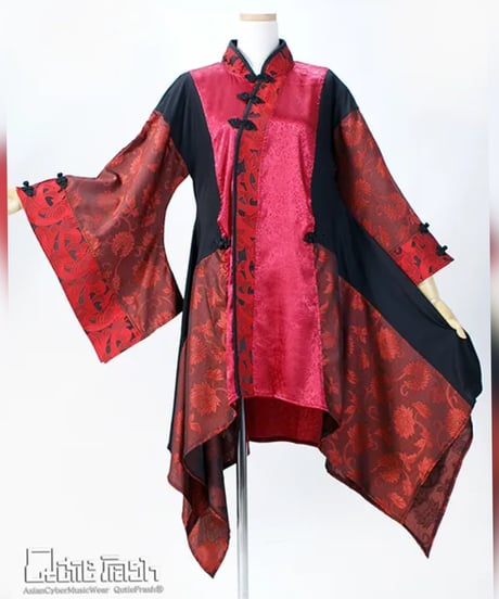 《Qutiefrash》着物チャイナチュニック 9876-OP