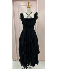 【最終値下】トリプルフォーチュン黒レースジャンパースカート 最終値下】トリプルフォーチュン黒レースジャンパースカート 最終値下