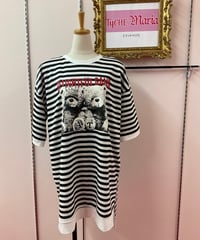 《HELLCATPUNKS》クマボーダービッグTシャツ  HCP-T-0217