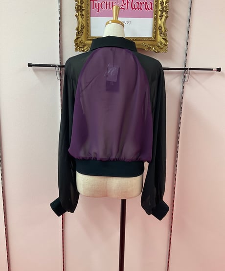 《Deorart》[ 透け感シアー ]　肩スリット ２ＷＡＹ シアージャケット　DRT2877