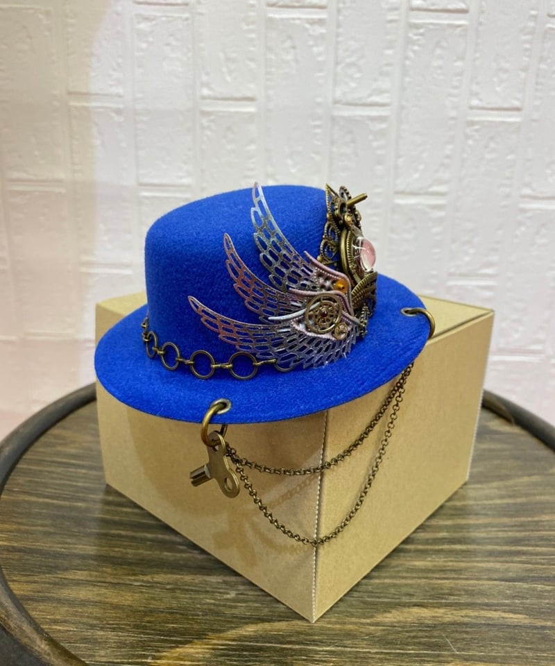 N845》ミニハット（ブルー） | TyCHEMaria & chouchouange HI