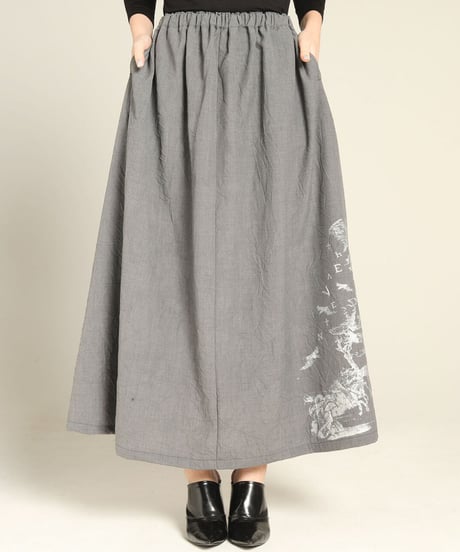 《h.NAOTO》Wrinkle Material Skirt　CNF34-S011
