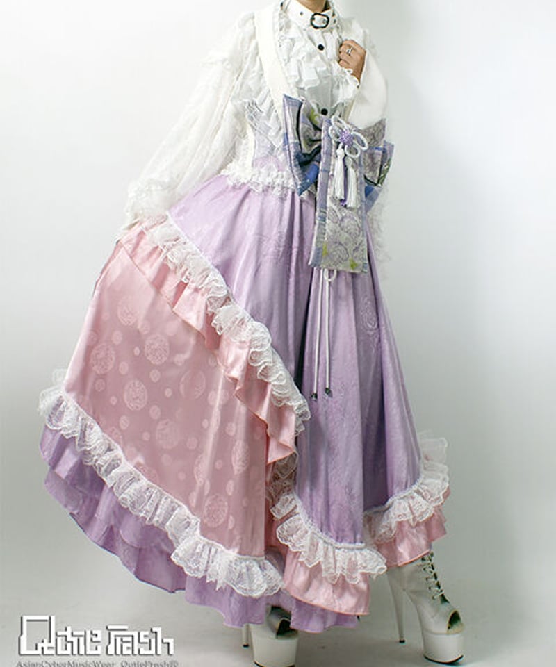 Qutie Frashロングスカート Qutiefrash》 レースロングスカート 9651-SK | TyCHEMaria &