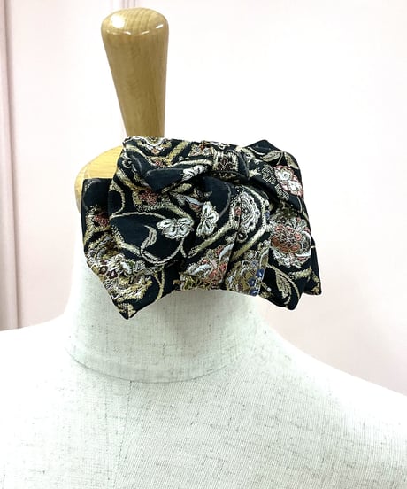 《おびるん》帯結びバレッタ　西陣織金襴　16