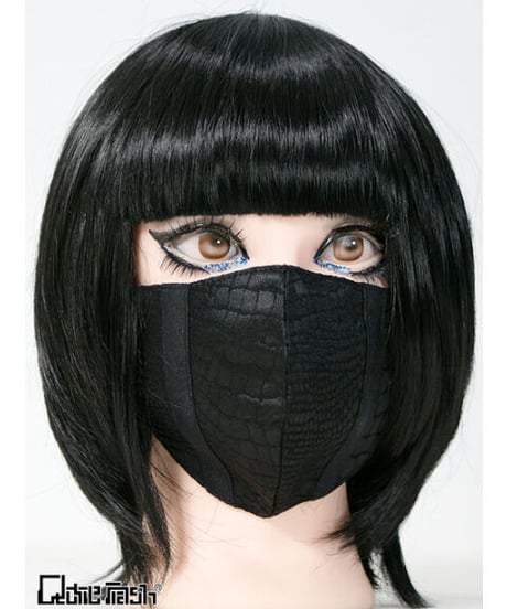 《QutieFrash》ファッションマスク～パイソンサテン～  7827-AC