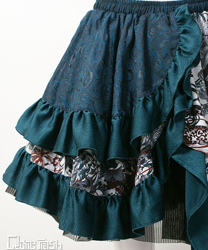 Qutiefrash》和柄アシメパニエSK 9638-SK | TyCHEMaria & Qutiefrash》和柄アシメパニエSK 9638-SK | TyCHEMaria &