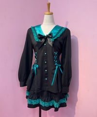 《NieR》セーラー襟ロリータセットアップ【シエルカラー】1958