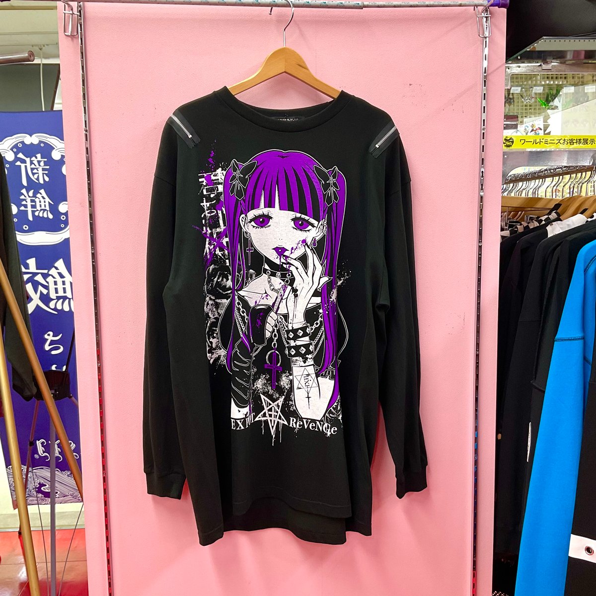 SEXPOT ReVeNGe》闇黒バンギャSHOULDER ZIP BIG ロングスリーヴ SEXPOT ReVeNGe》闇黒バンギャSHOULDER ZIP BIG ロングスリーヴ