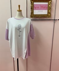 《HELLCATPUNKS》切り替えアシメビッグTシャツ HCP-T-0122