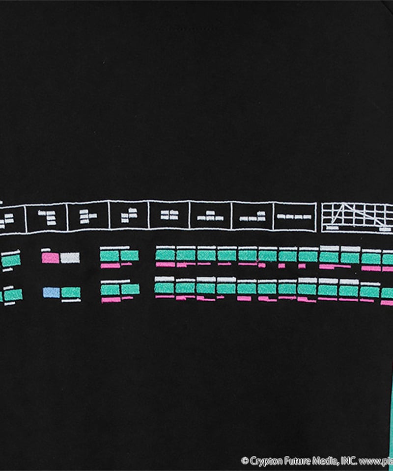 初音ミク ジャージパーカー BLACK / 初音ミク×リッスンフレーバー 初音ミク ジャージパーカー 【BLACK】 / 初音ミク×リッスン