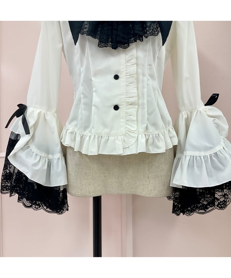 MARBLE》別タイ付きクラシカルデコレーションブラウス 40360 H6 