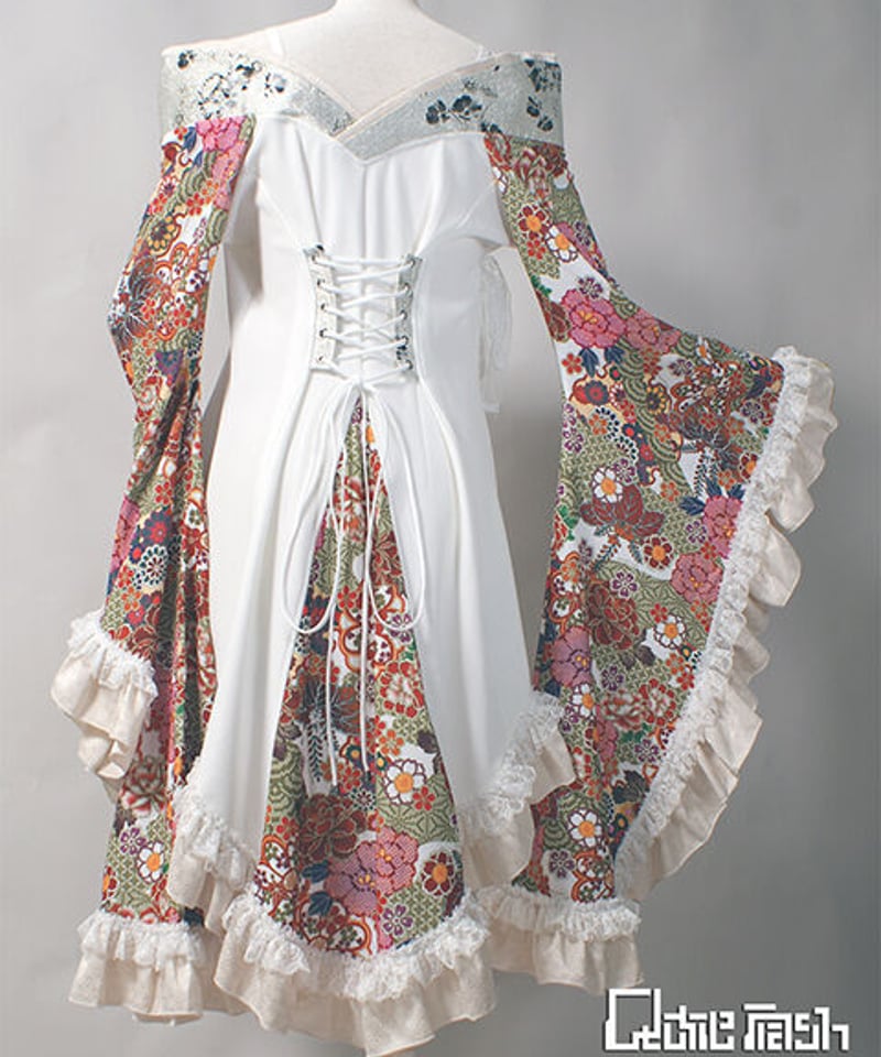 Qutiefrash オフショル着物カーデきゅーティフラッシュ羽織り.