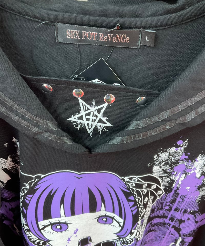 SEXPOTReVeNGe》復讐NOISE BLACK PUNKISH セーラー カットソー