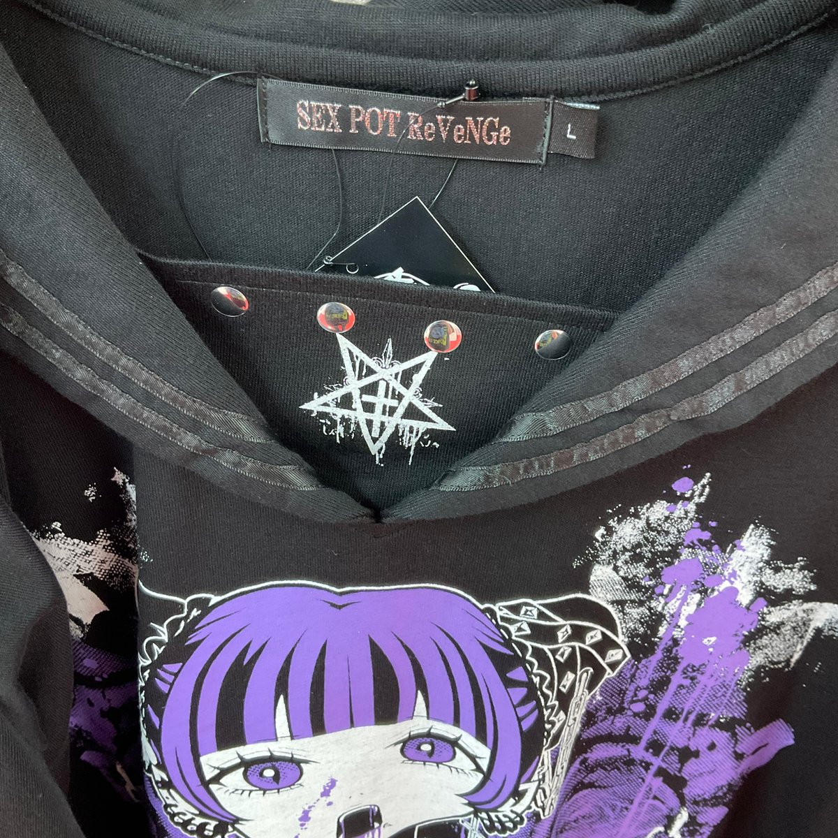 SEXPOTReVeNGe》復讐NOISE BLACK PUNKISH セーラー カットソー