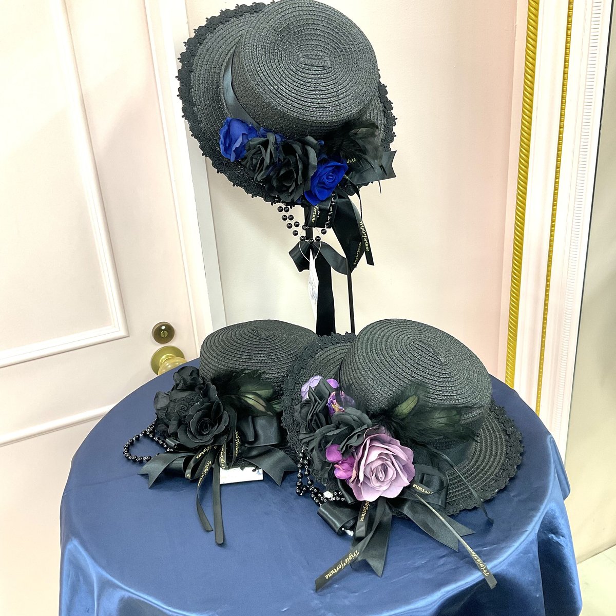 トリプルフォーチュン Triple fortune ゴシック 麦わら帽子 羽薔薇 