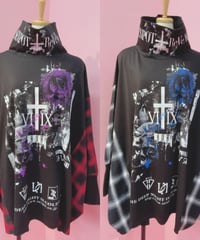 《SEXPOT》NOISE NIGHT HIGH NECK PONCHO ビッグ カットソーSA681122