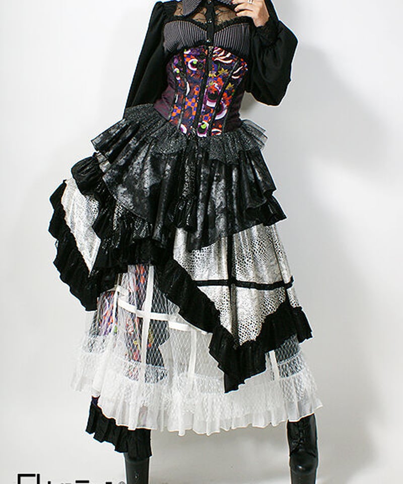 Qutiefrash》蜘蛛メッシュパフブラウス 8069-BL | TyCHEMaria & Qutiefrash》蜘蛛メッシュパフブラウス 8069-BL | TyCHEMaria &