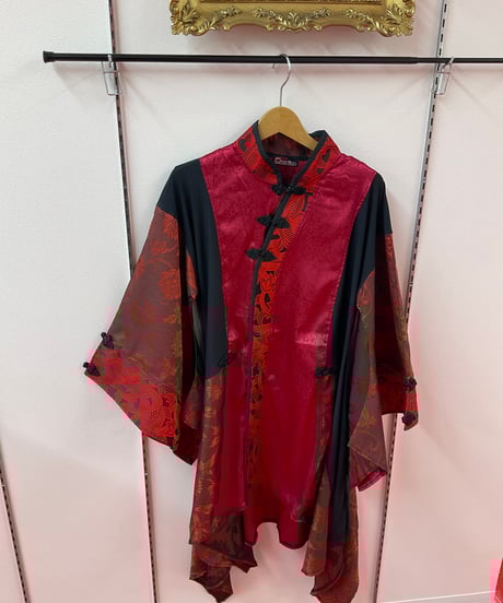 《Qutiefrash》着物チャイナチュニック 9876-OP