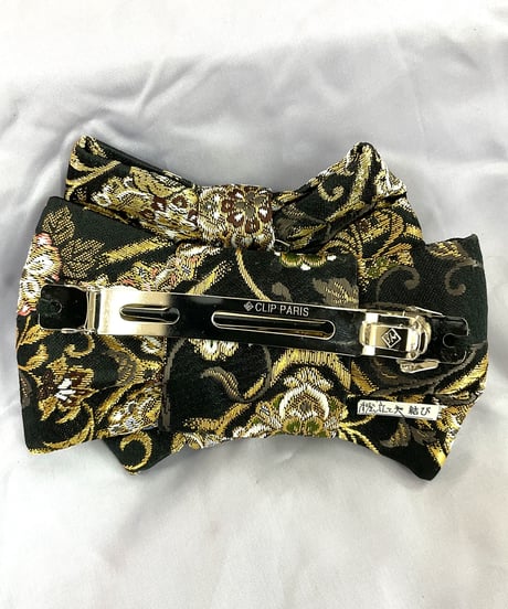 《おびるん》帯結びバレッタ　西陣織金襴　16