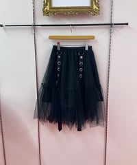 《LISTEN FLAVOR》ベルト装備ふわふわチュールスカート 2510405