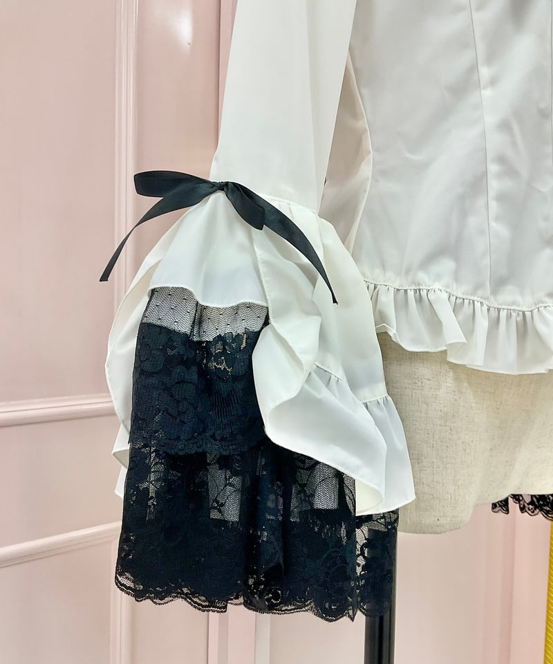 MARBLE》別タイ付きクラシカルデコレーションブラウス 40360 H6 