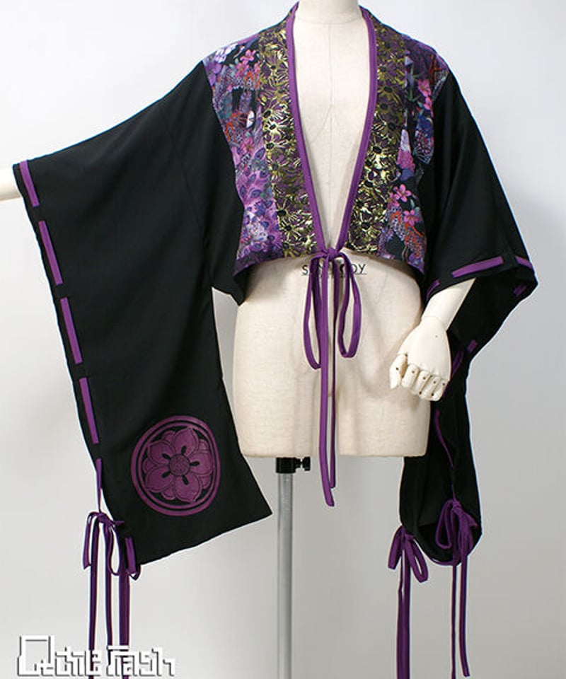 QutieFrash ショート丈羽織 紫