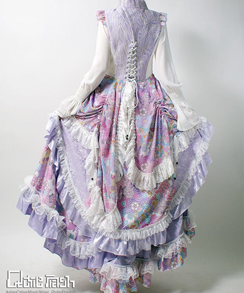 Qutiefrash》 和柄チャイナコルセットベスト 9665-CT | TyCHEMari 