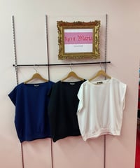 《Deorart》[ 無地 ]　裾絞り ルーズ・ノースリーブ・タンクトップ　DRT2845