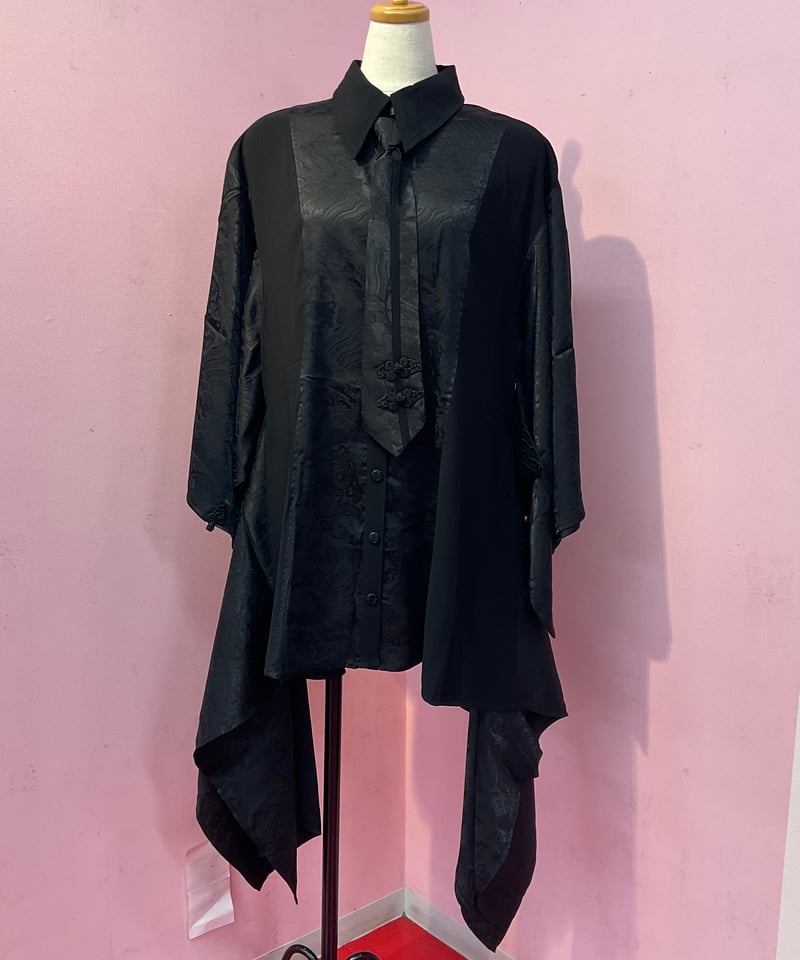 Qutie Frash ネクタイ付き着物袖ブラウス QutieFrash-info